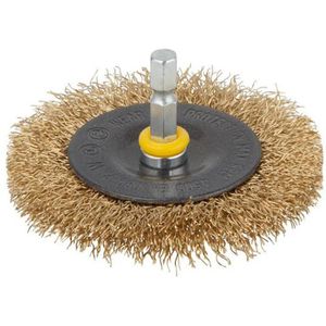 Drahtbürste Wolfcraft gewellt, Scheibenbürste