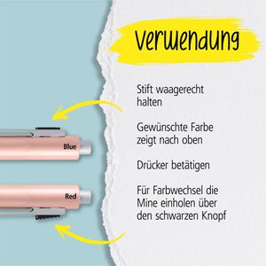 Produktbild für Multifunktionsstift Online Multipen 4-in-1, rose