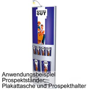 Produktbild für Prospekthalter Kerkmann 6936, Tec-Art Size, silber