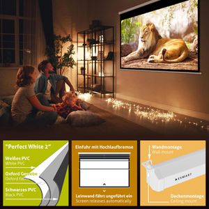 Produktbild für Beamer-Leinwand ESMART Professional MIROLO