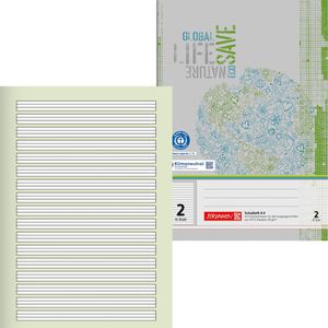 Produktbild für Schulheft Brunnen 104418201, für 2. Klasse, A4