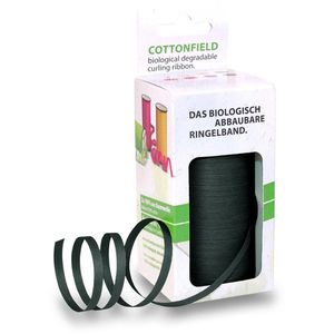 Geschenkband Präsent Cottonfield, schwarz