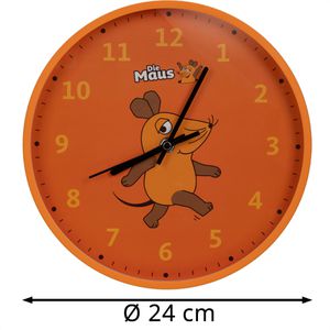 Produktbild für Wanduhr Bresser DieMaus, Kunststoff, analog, Quarzuhr
