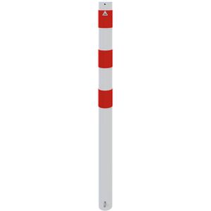Produktbild für Absperrpfosten Schake 489B, rot/weiß, aus Metall