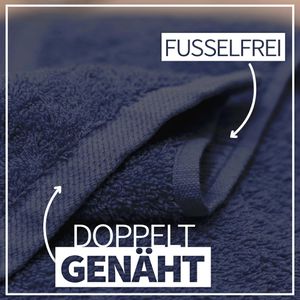 Produktbild für Handtuch NatureMark Premium, navyblau, 70 x 140 cm