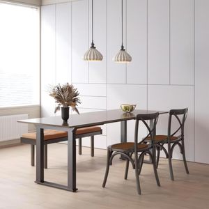 Produktbild für Schreibtischgestell FlexiSpot E2QB, schwarz, 4 Memoryspeicher