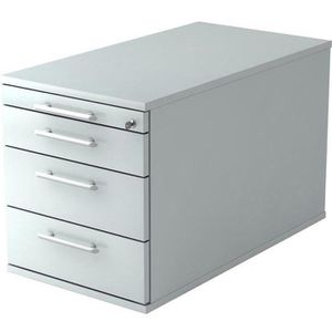 Rollcontainer Hammerbacher N-Serie, Holz, grau