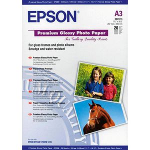 Fotopapier Epson S041315 Premium Glossy, für Inkjet, A3