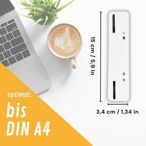 Produktbild für Heftstreifen perfect-line 34 x 150mm, weiß