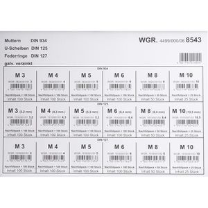 Produktbild für Unterlegscheiben Dresselhaus 8543, DIN 125, Set