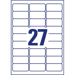 Produktbild für Adressetiketten Zweckform J4721-25, transparent