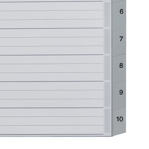 Produktbild für Register Leitz 1280-00-00, A4 Überbreite, 1-10