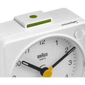 Produktbild für Wecker Braun BC02XW weiß, analog