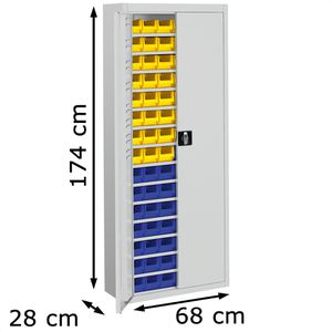 Produktbild für Magazinschrank Mauser MKST4/17A, grau