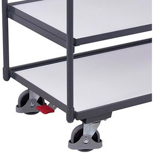 Produktbild für Tischwagen VARIOfit sw-500.657, ESD, Metall &amp; Holz