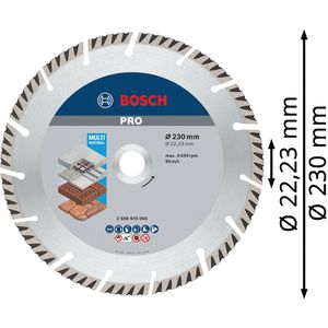 Produktbild für Trennscheibe Bosch PRO Multi Material, 2608615065