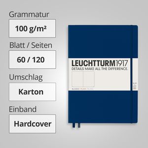Produktbild für Notizbuch Leuchtturm1917 Master Slim, 342928, Karton Hardcover