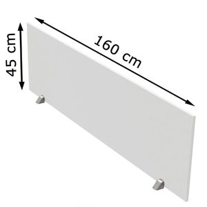 Produktbild für Tischtrennwand Kerkmann Move 1, weiß