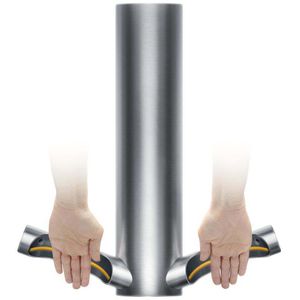 Produktbild für Händetrockner Dyson Airblade 9kJ HU03, Jet-Luftstrom, silber