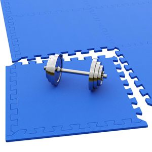 Produktbild für Bodenschutzmatte Monzana Puzzlematte, blau