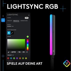 Produktbild für Schreibtischlampe Logitech G Litra Beam, mit LED
