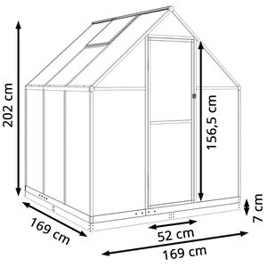 Produktbild für Gewächshaus vidaXL 4005832, 2,86 m² Fläche