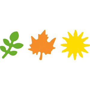 Produktbild für Motivstanzer Folia 7020 Sonne, Farn, Ahorn Set