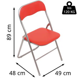 Produktbild für Klappstuhl Haest ST-HA-PVC, rot