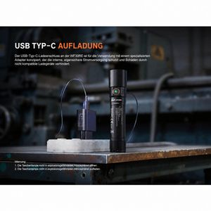 Produktbild für Taschenlampe Fenix WF30RE, LED, aufladbar