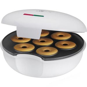 Clatronic Donutmaker DM 3495, für 7 Donuts oder Bagels, weiß, 900 Watt
