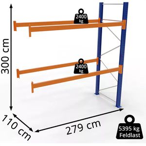 Produktbild für Anbauregal Schulte 46827-N, für 9 Paletten