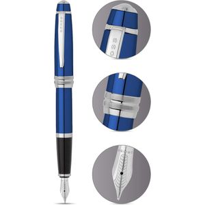Produktbild für Schreibset Cross Bailey Blau-Lack, 2-teilig