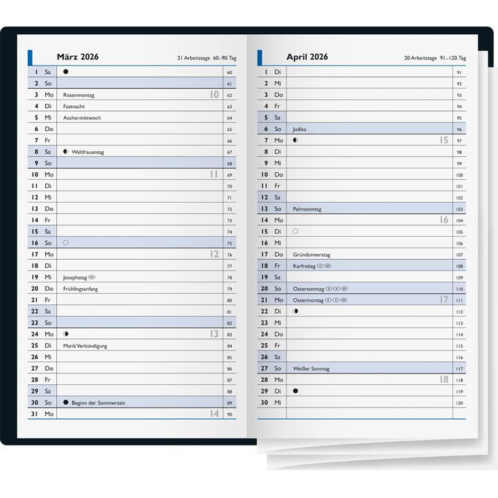 Taschenkalender 2026 – günstig kaufen – Böttcher AG