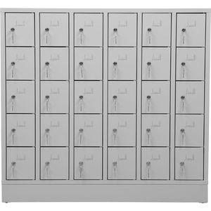 Produktbild für Schließfachschrank G-Office PEL30, lichtgrau