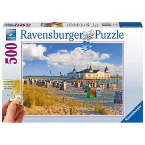 Ravensburger Puzzle 13652 Strandkörbe in Ahlbeck, 500 Teile, ab 14 Jahre