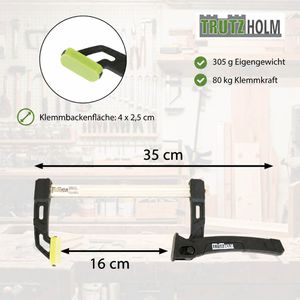 Produktbild für Einhandzwinge Trutzholm 35611, Set