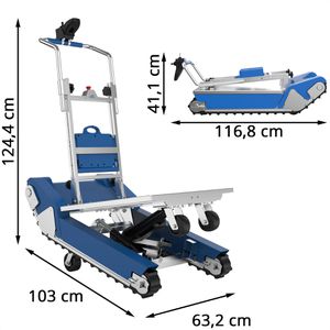 Produktbild für Sackkarre DM-System CT50, klappbar, elektrisch