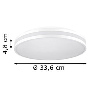Produktbild für Deckenleuchte Ledino Billbrook, weiß, LED