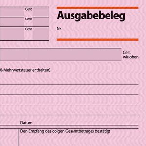 Produktbild für Ausgabebeleg Sigel AG615, A6 quer