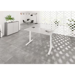 Produktbild für Schreibtisch Hammerbacher XMKA 19, lichtgrau / weiß