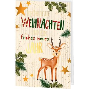Produktbild für Weihnachtskarte Böttcher-AG Rehkitz