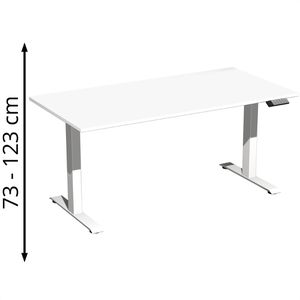 Schreibtisch Geramöbel Elevate Basic, weiß / weiß