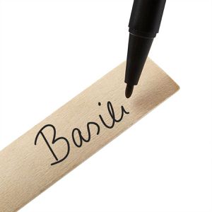 Produktbild für Pflanzenschilder OwnGrown Stecketiketten-Set, braun, Holz