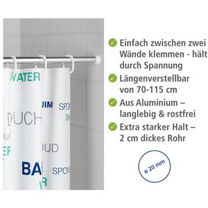 Produktbild für Duschvorhangstange Wenko Teleskop-Duschstange