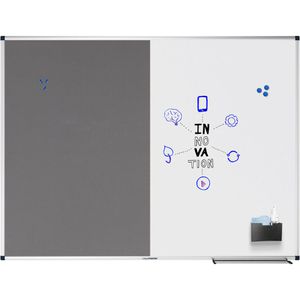 Produktbild für Kombitafel Legamaster 7-108743, 2 in 1, grau / weiß