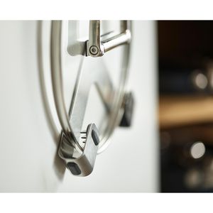Produktbild für Topfdeckelhalter JosephJoseph Space Set, silber, aus Edelstahl
