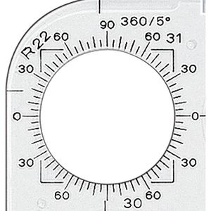 Produktbild für Schablone Staedtler Mars 576 01 F, Kreisschablone