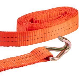 Produktbild für Spanngurt Sandax orange, mit Haken &amp; Ratsche