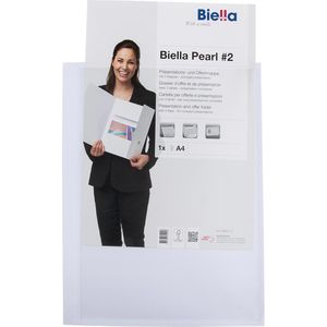 Produktbild für Angebotsmappe Biella Pearl 2, weiß, A4, Karton