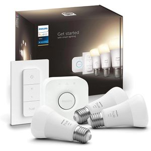 Produktbild für LED-Lampe Philips-Hue White Starter-Kit Bridge E27